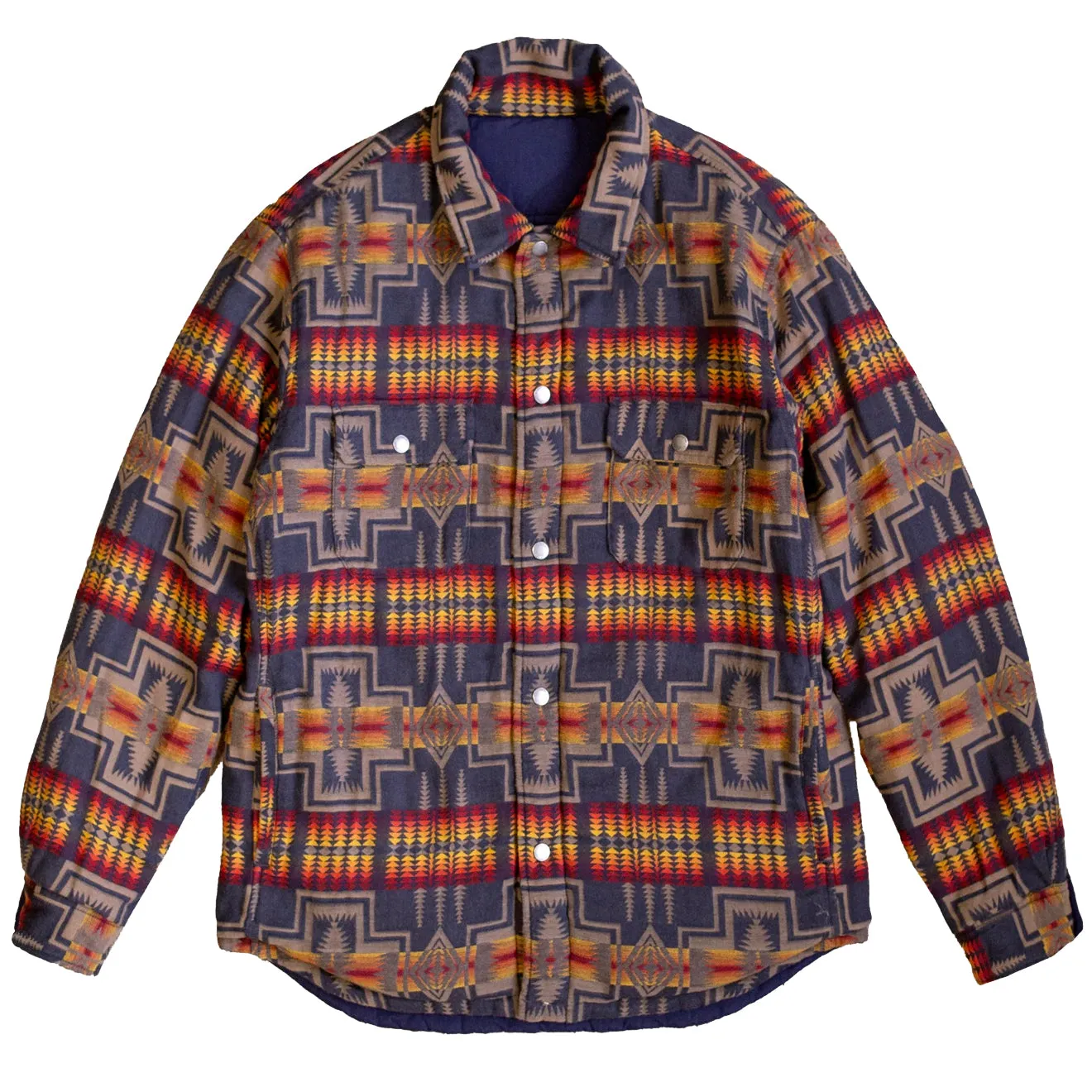 Pendleton Reversible Stepp-Überhemd Harding Navy
