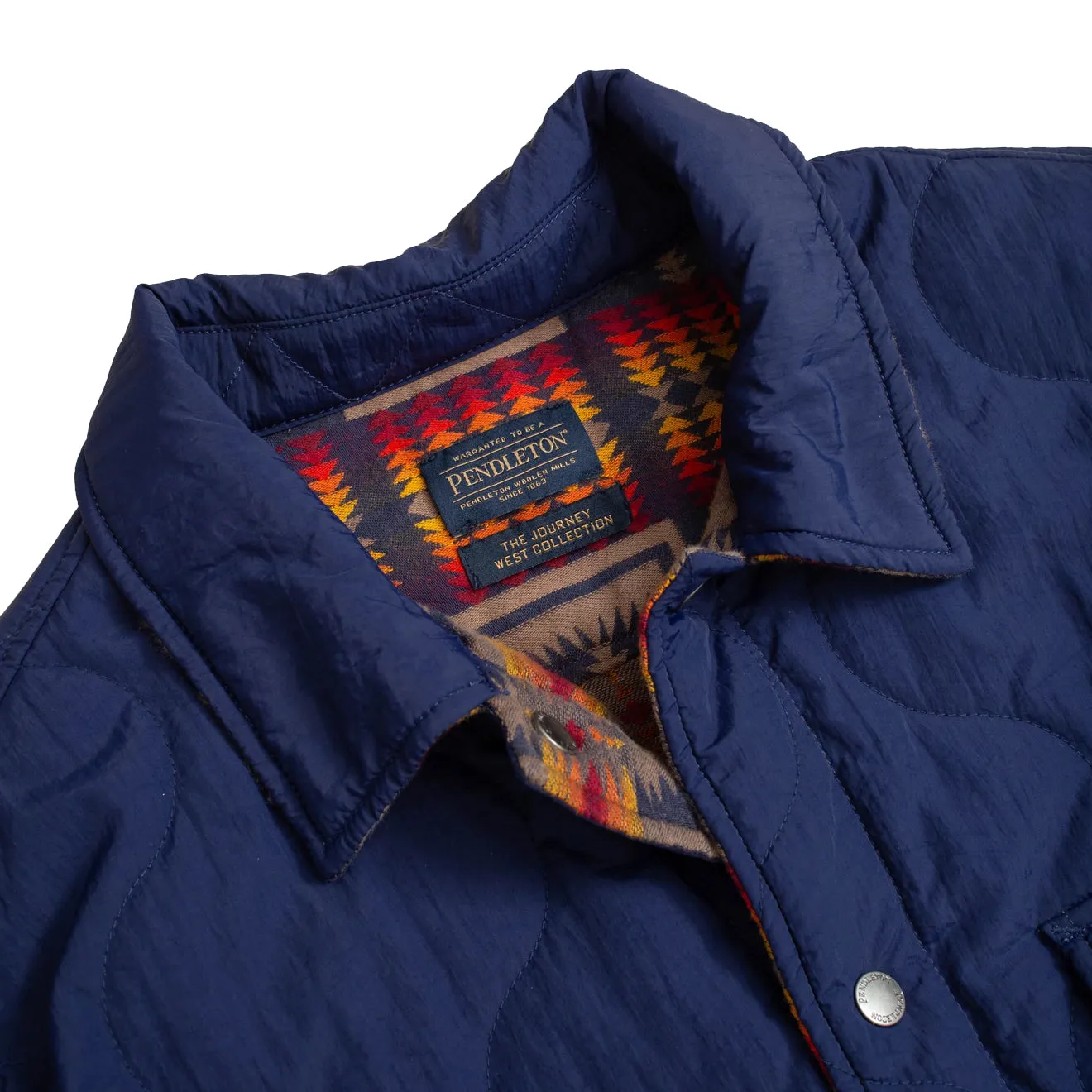 Pendleton Reversible Stepp-Überhemd Harding Navy