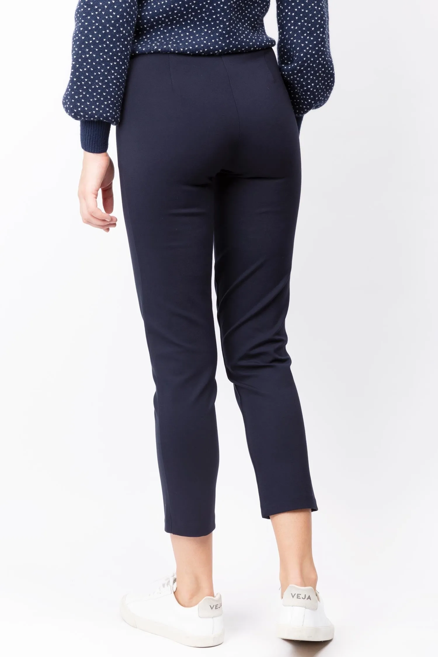 Plissierte Slim-Hose