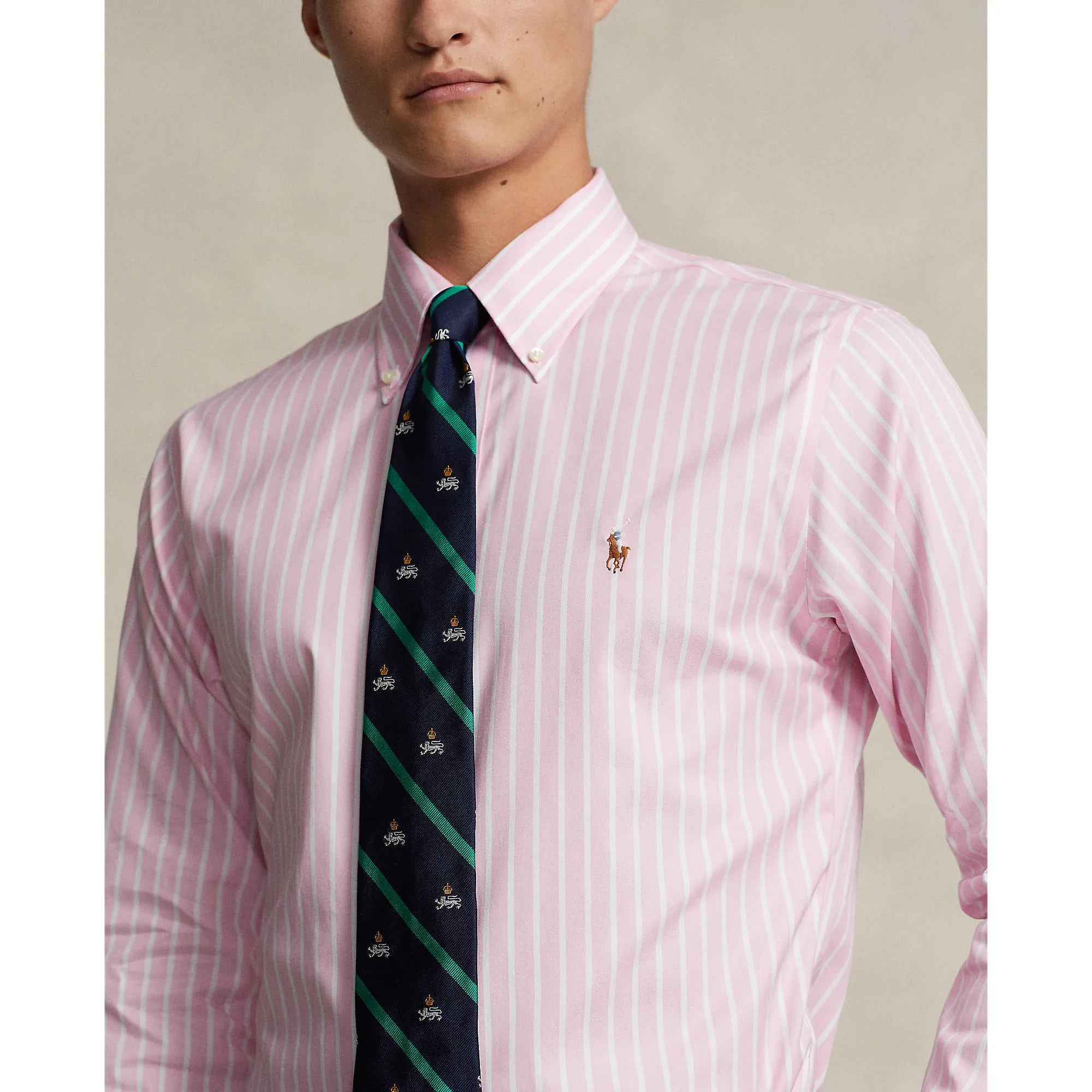 Polo Ralph Lauren - Businesshemd - Gestreift - Rosa & Weiß Polo Ralph Lauren Kleidung