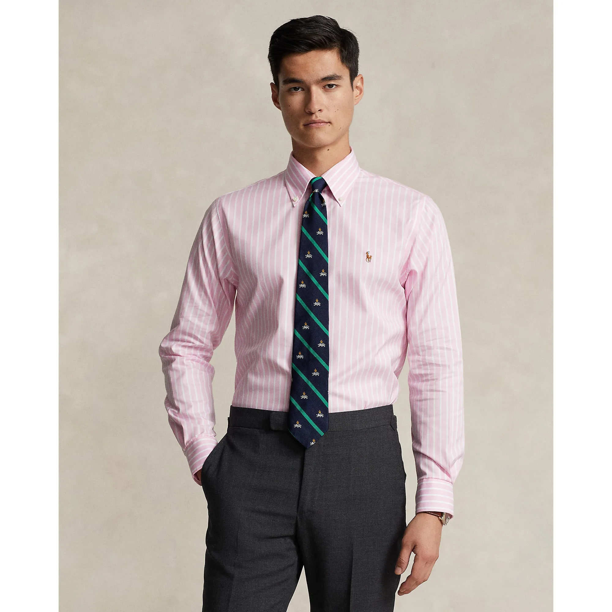 Polo Ralph Lauren - Businesshemd - Gestreift - Rosa & Weiß Polo Ralph Lauren Kleidung
