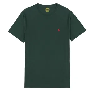 Polo Ralph Lauren Custom Slim Fit Baumwoll-T-Shirt College Grün Polo Ralph Lauren Kleidung