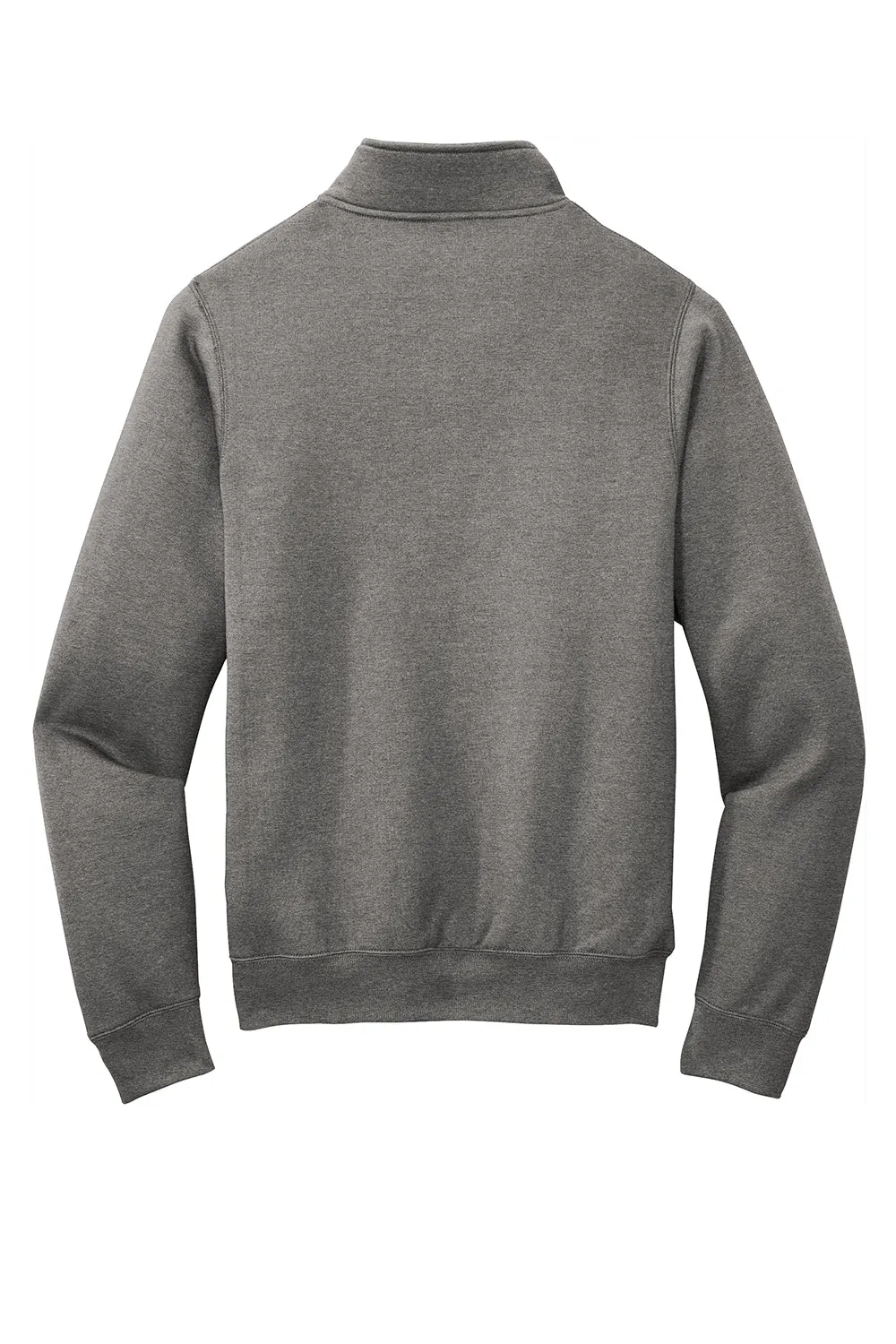 Port & Company Herren Core Fleece 1/4-Zip Sweatshirt - Heather Graphitgrau