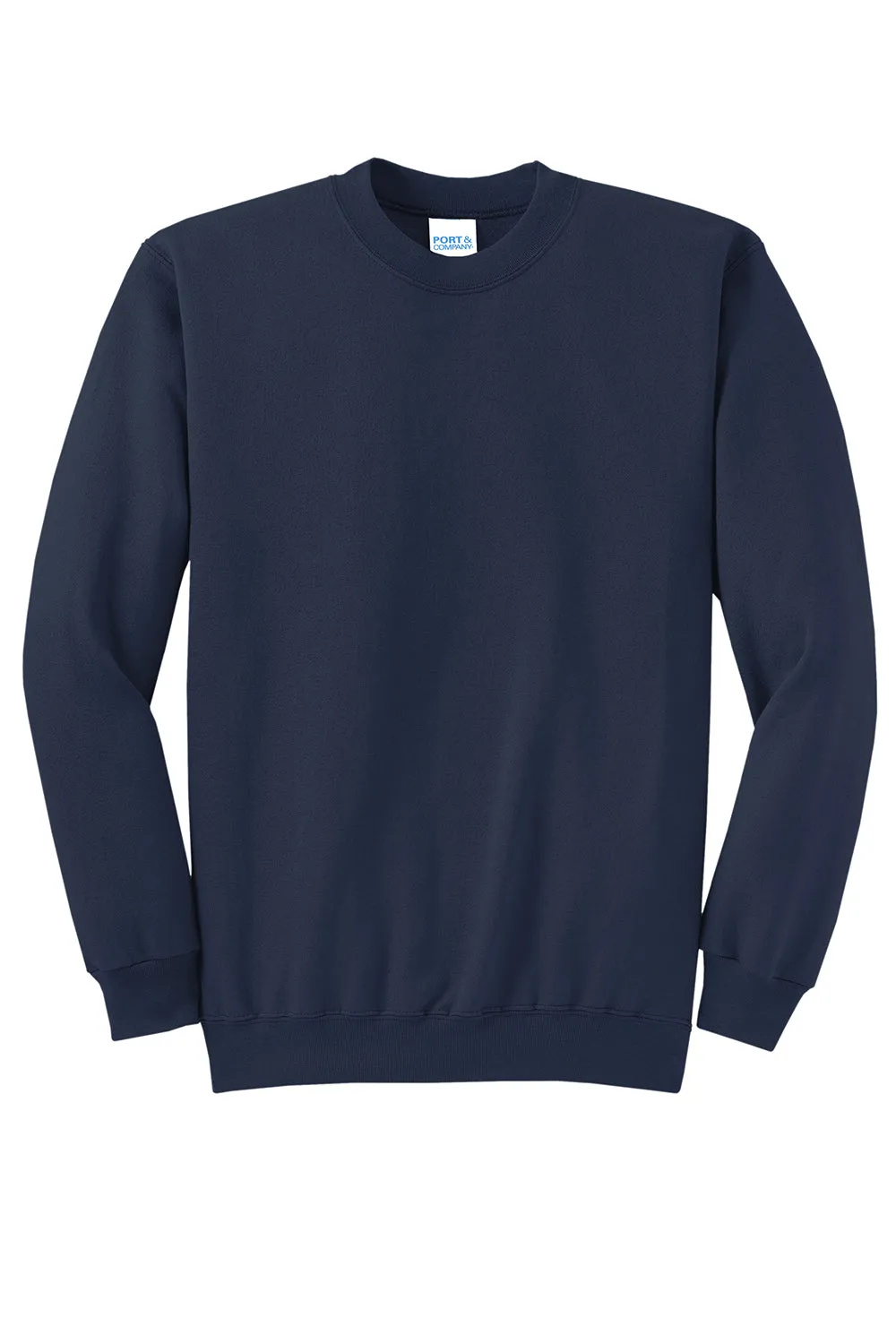 Port & Company Herren Core Pill Resistant Fleece Crewneck Sweatshirt - Marineblau