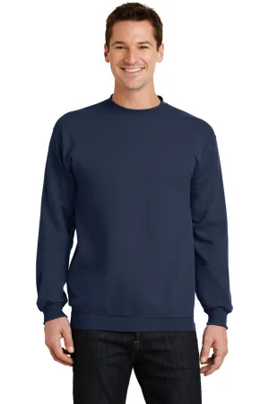 Port & Company Herren Core Pill Resistant Fleece Crewneck Sweatshirt - Marineblau