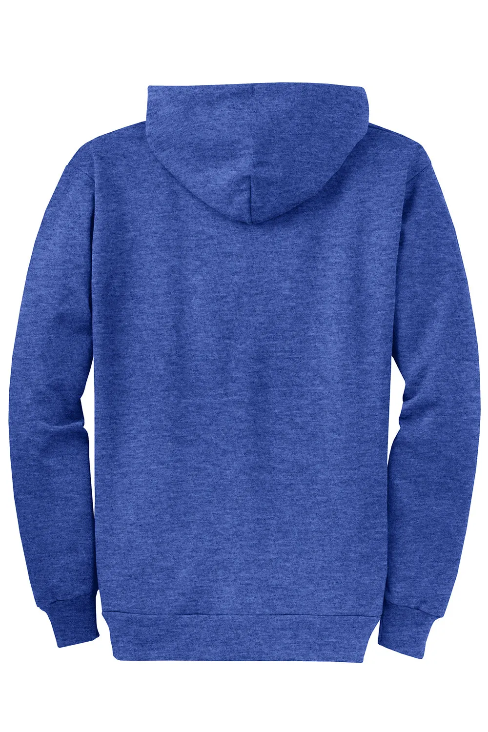 Port & Company Herren Core Pill Resistant Fleece Full Zip Kapuzenpullover Hoodie mit Taschen - Heather Royalblau