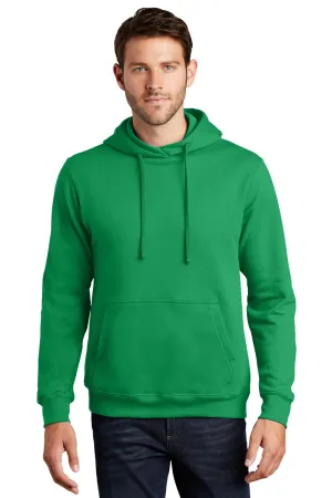 Port & Company Herren Fan Favorite Fleece Kapuzenpullover Hoodie mit Beuteltasche - Sportliches Kellygrün - Ausverkauf