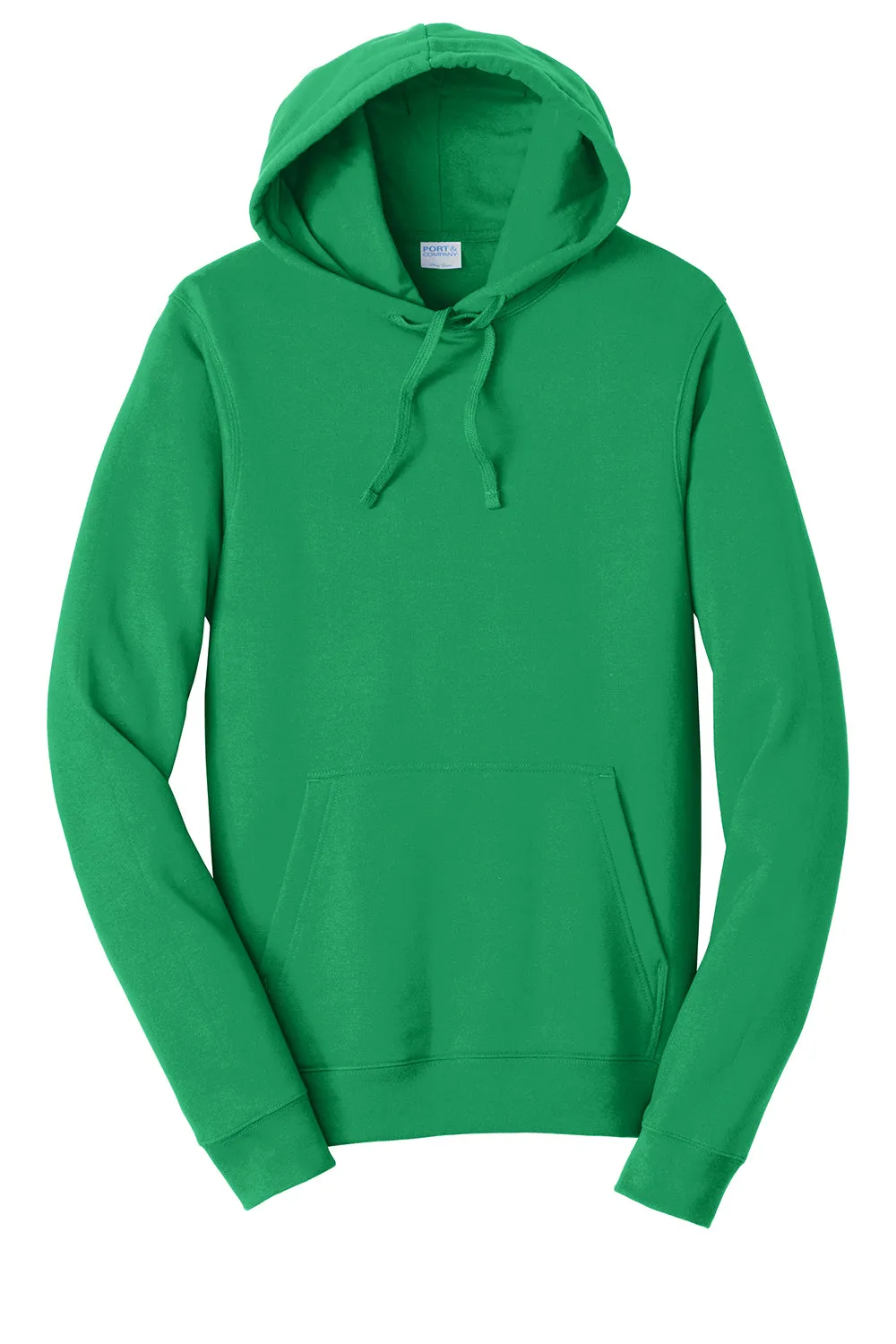 Port & Company Herren Fan Favorite Fleece Kapuzenpullover Hoodie mit Beuteltasche - Sportliches Kellygrün - Ausverkauf