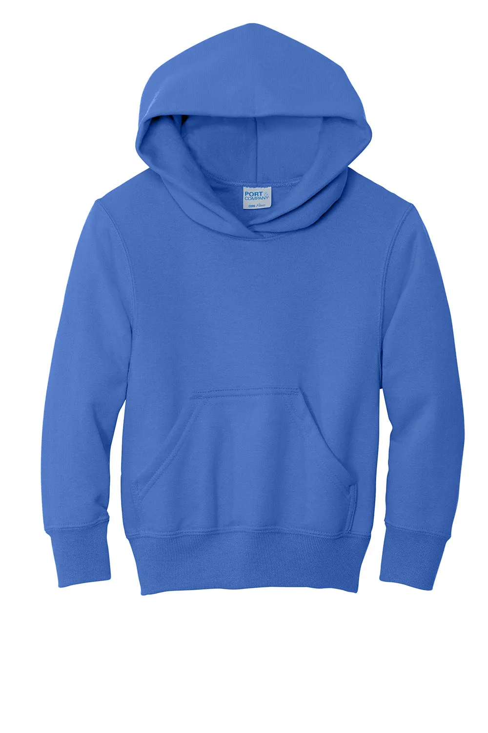 Port & Company Youth Core Pill Resistant Fleece Kapuzenpullover Hoodie mit Kangaroo-Tasche - Königsblau