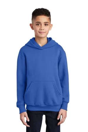 Port & Company Youth Core Pill Resistant Fleece Kapuzenpullover Hoodie mit Kangaroo-Tasche - Königsblau