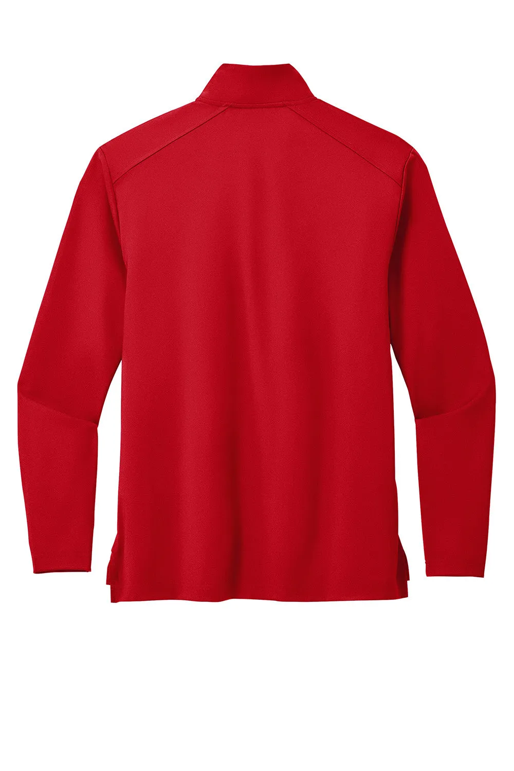 Port Authority Herren C-FREE Double Knit Feuchtigkeitstransportierendes 1/4-Zip Sweatshirt - Kräftiges Rot