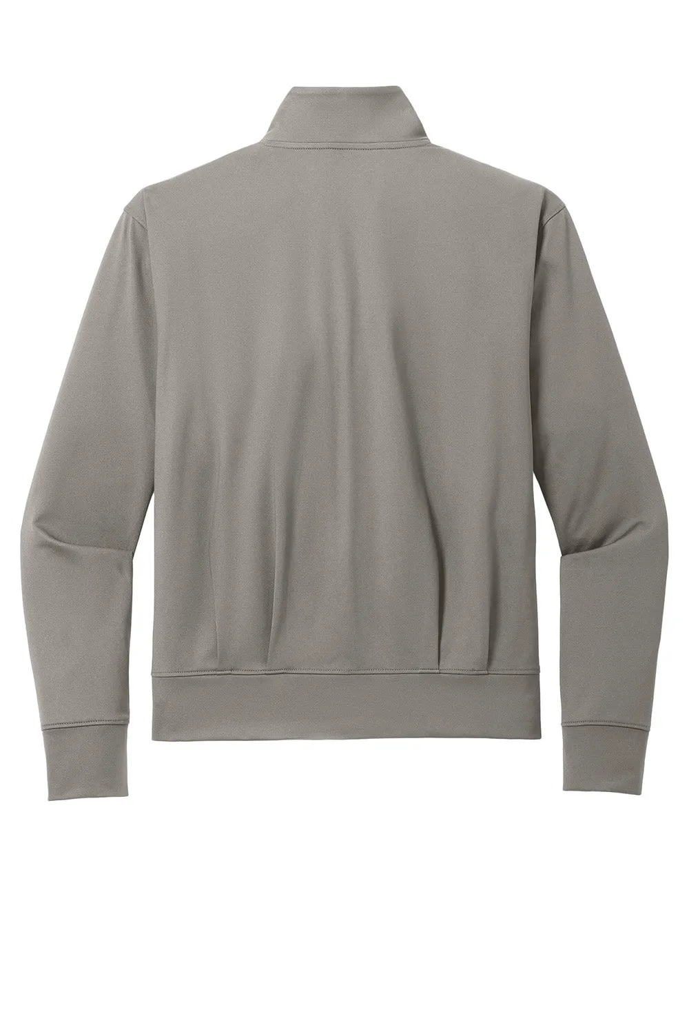 Port Authority Damen C-FREE Double Knit Feuchtigkeitstransportierender Reißverschluss-Sweatshirt mit Taschen - Rauchgrau