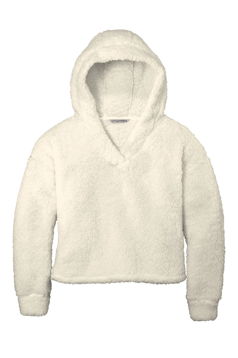 Port Authority Damen Kuscheliger Sherpa-Fleece Kapuzenpullover Hoodie - Marshmallow