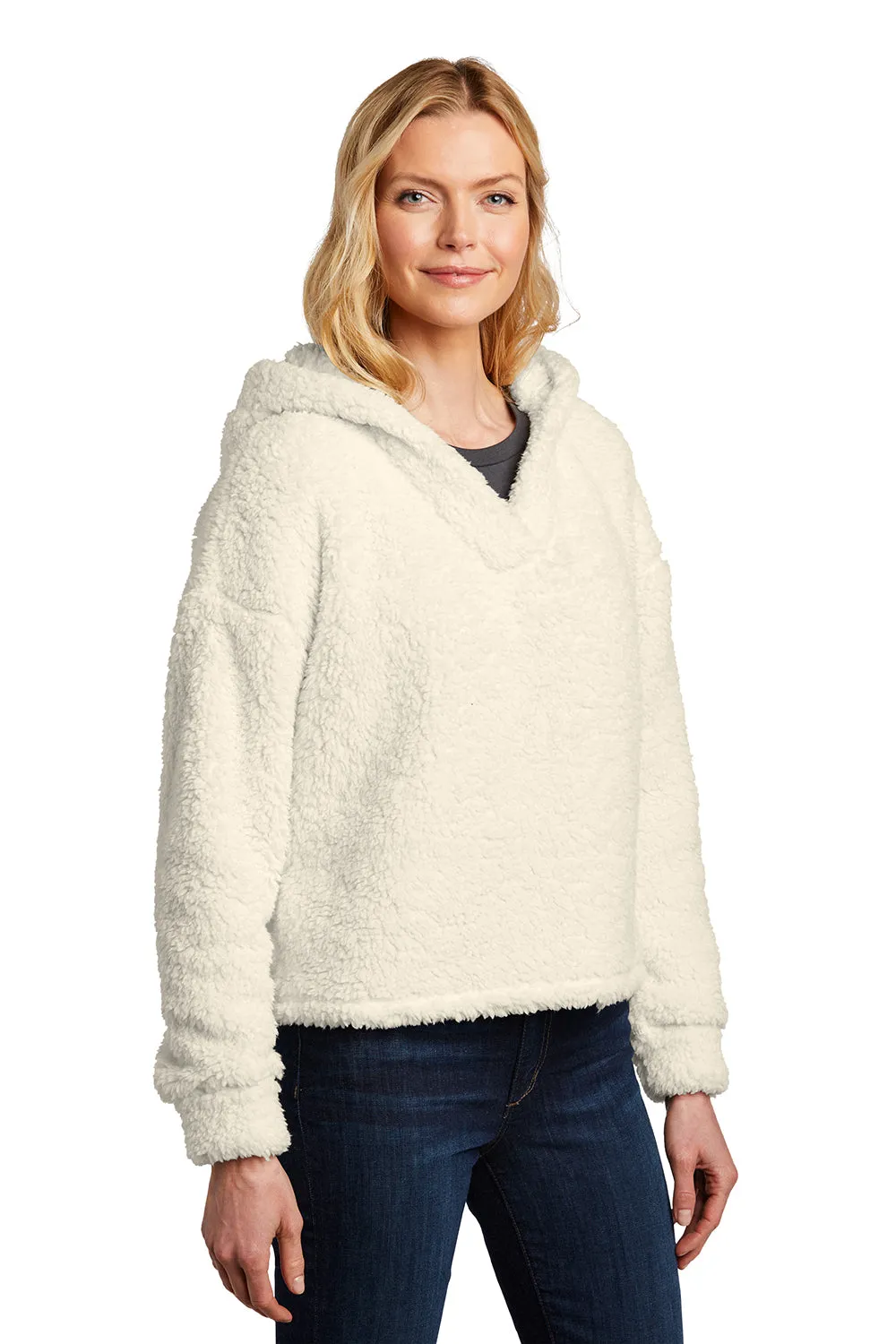 Port Authority Damen Kuscheliger Sherpa-Fleece Kapuzenpullover Hoodie - Marshmallow