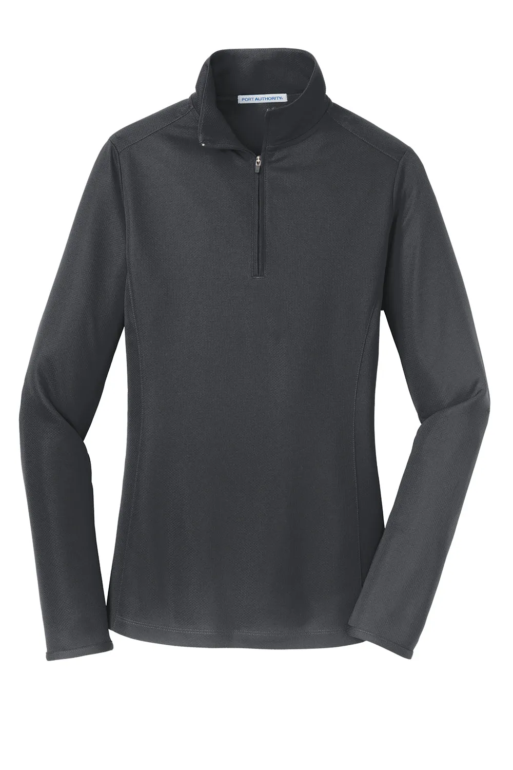 Port Authority Damen Feuchtigkeitstransportierendes 1/4-Zip Sweatshirt - Schlachtschiffgrau