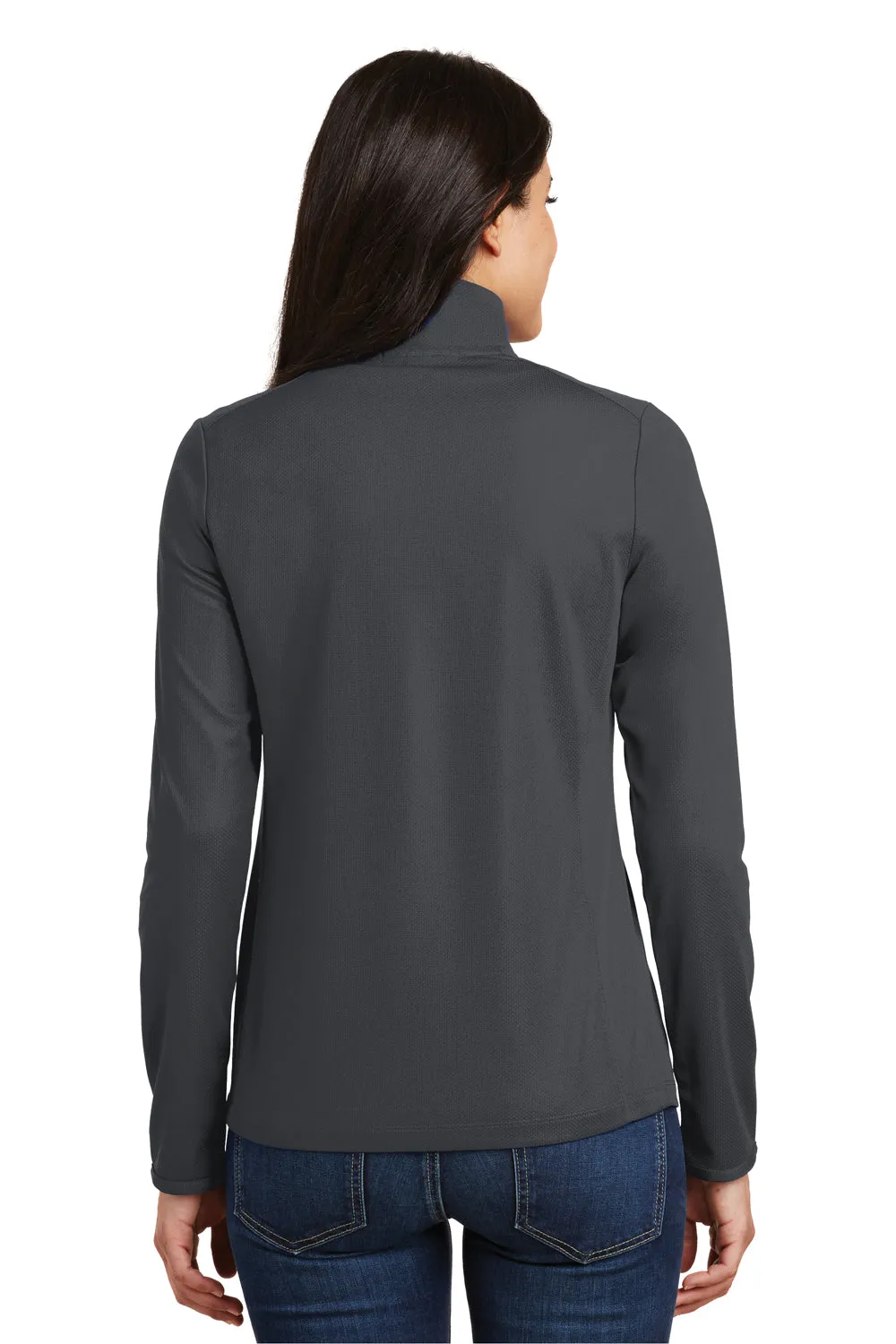 Port Authority Damen Feuchtigkeitstransportierendes 1/4-Zip Sweatshirt - Schlachtschiffgrau