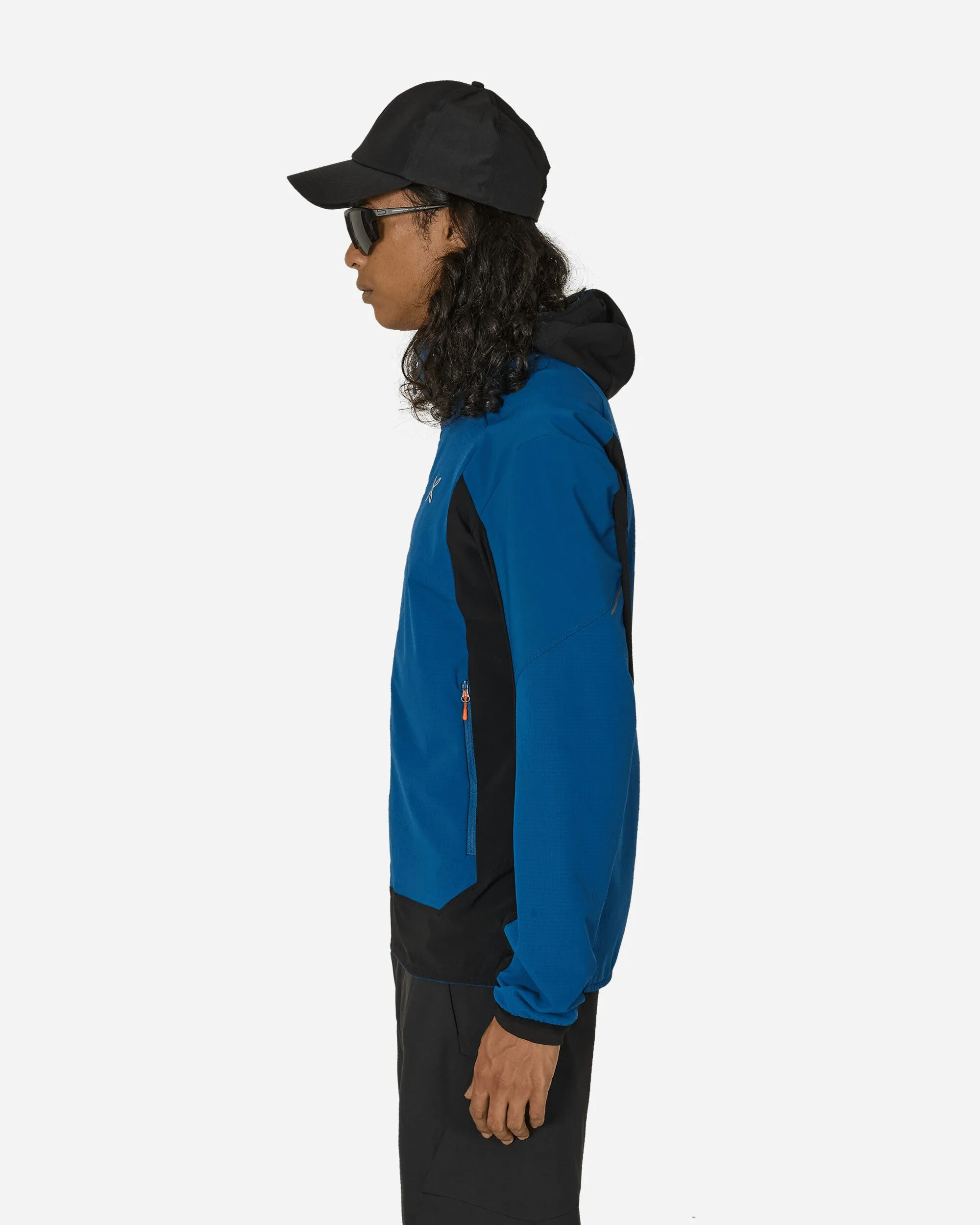 Premium Wind Hoody Jacke Tiefblau