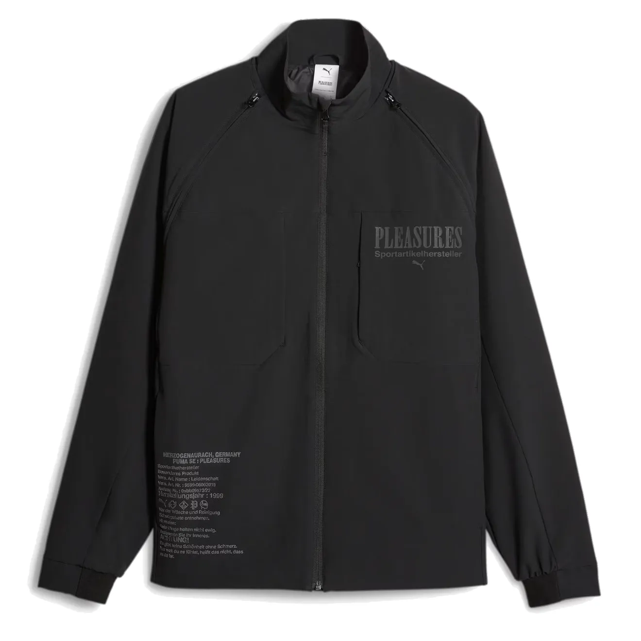 Puma Puma X Pleasures Reißverschluss-Jacke Puma Schwarz