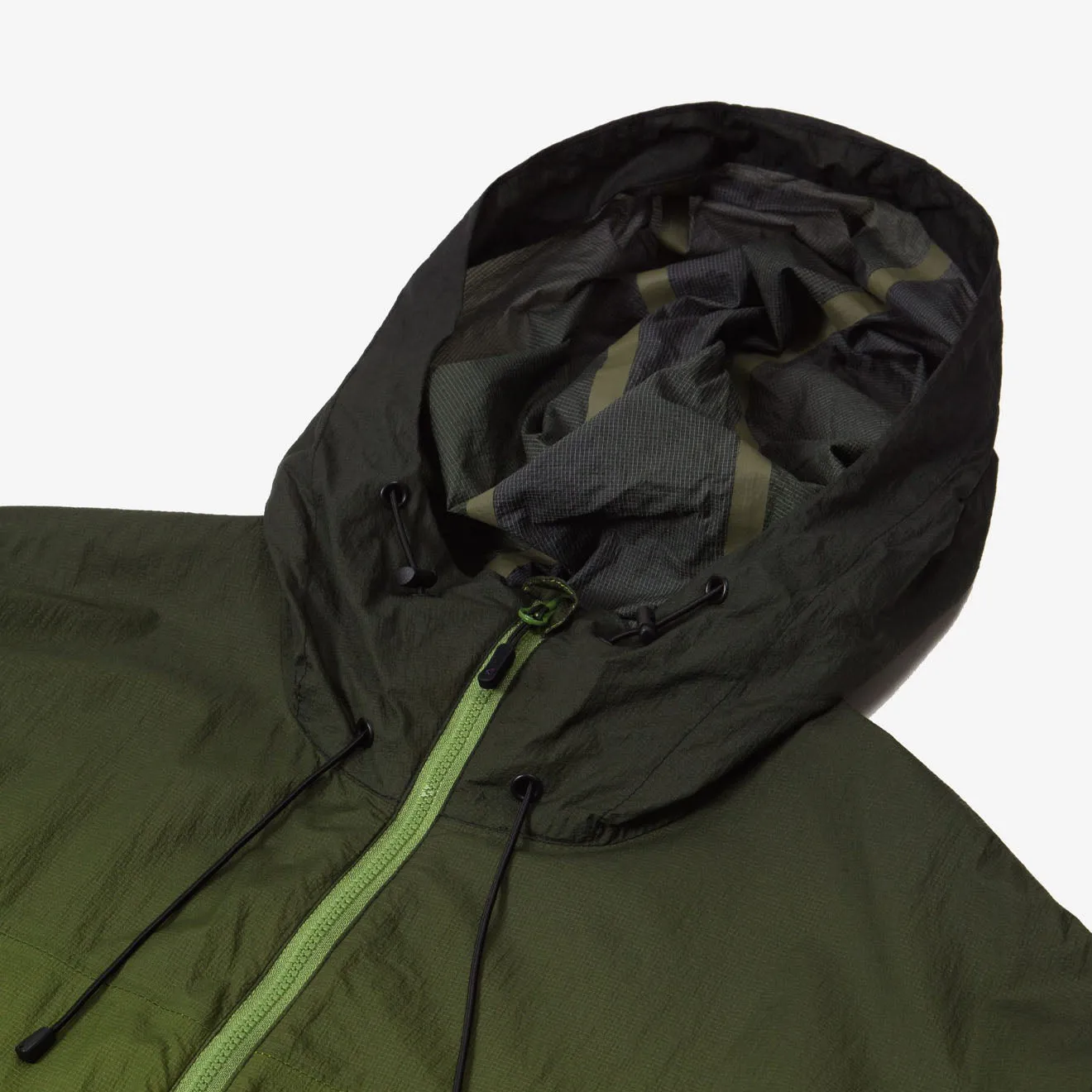 Purple Mountain Observatory Breeze Jacket Ombré-Druck Limette/Schwarz