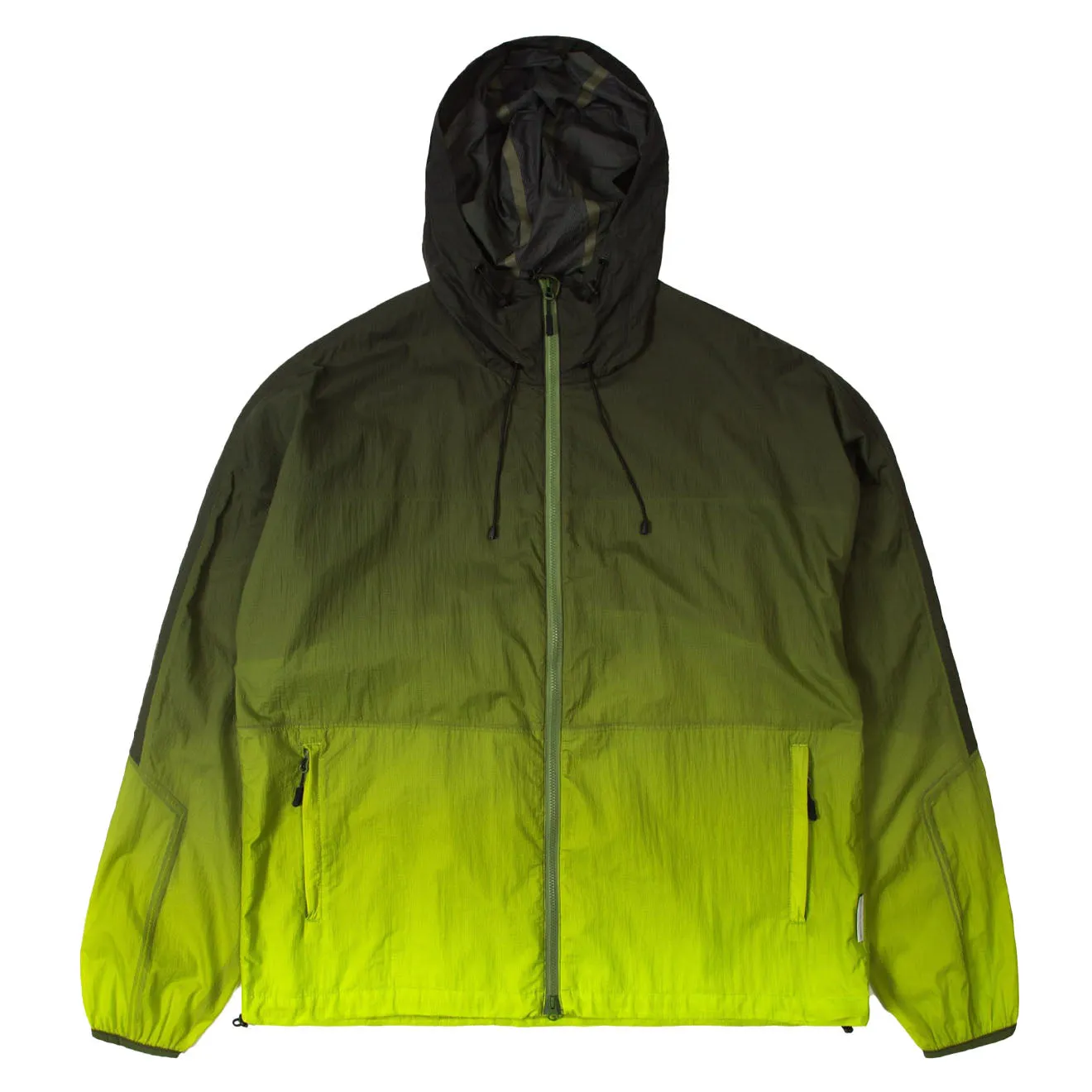 Purple Mountain Observatory Breeze Jacket Ombré-Druck Limette/Schwarz