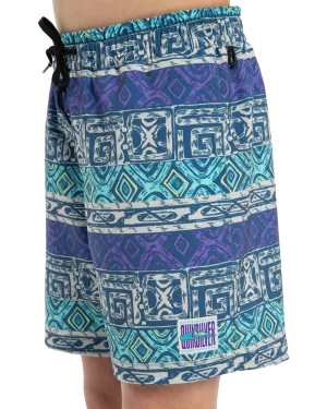 Quiksilver Herren Surfseide Straight Volley Shorts in Dusted Peri Global Heat