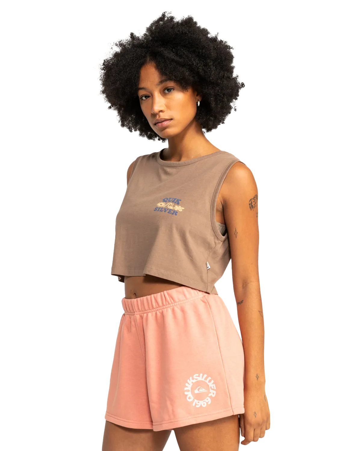 Quiksilver Clothing Uni Basic Jogger Shorts in Canyon Clay