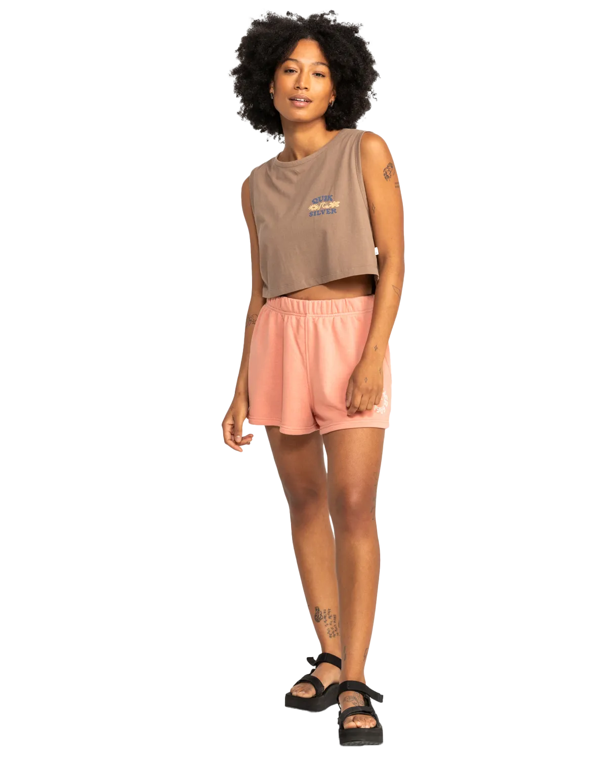 Quiksilver Clothing Uni Basic Jogger Shorts in Canyon Clay