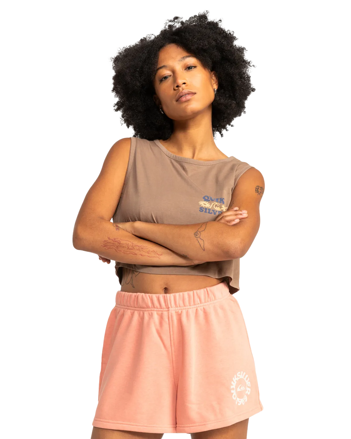 Quiksilver Clothing Uni Basic Jogger Shorts in Canyon Clay