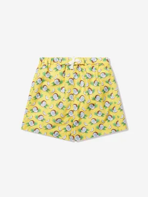 Rachel Riley Jungen Kokosnuss-Badeshorts in Gelb