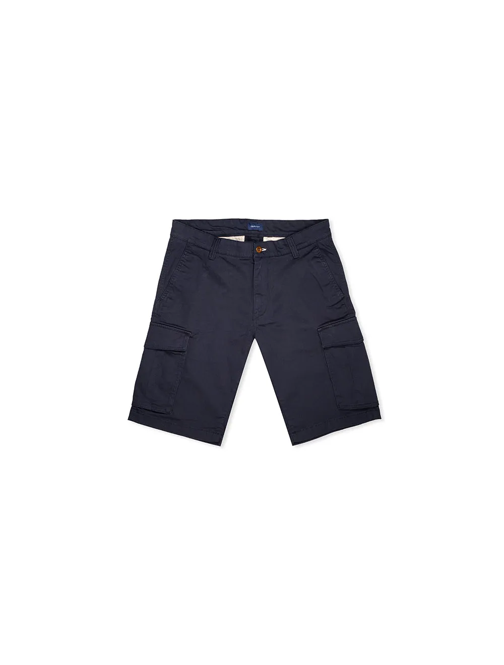Marinefarbene Cargo-Shorts mit lockerer Passform aus Twill