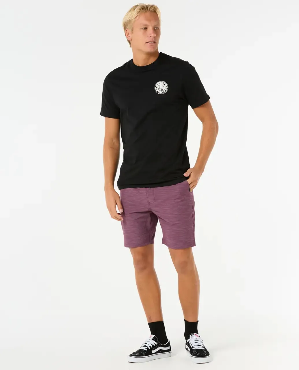 Rip Curl Clothing Boardwalk Jackson Volley Shorts in Tiefem Pflaumen