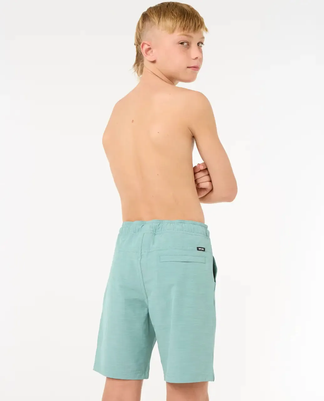 Rip Curl Clothing Jungen Boardwalk Jackson Volley Shorts in Blauer Lagune