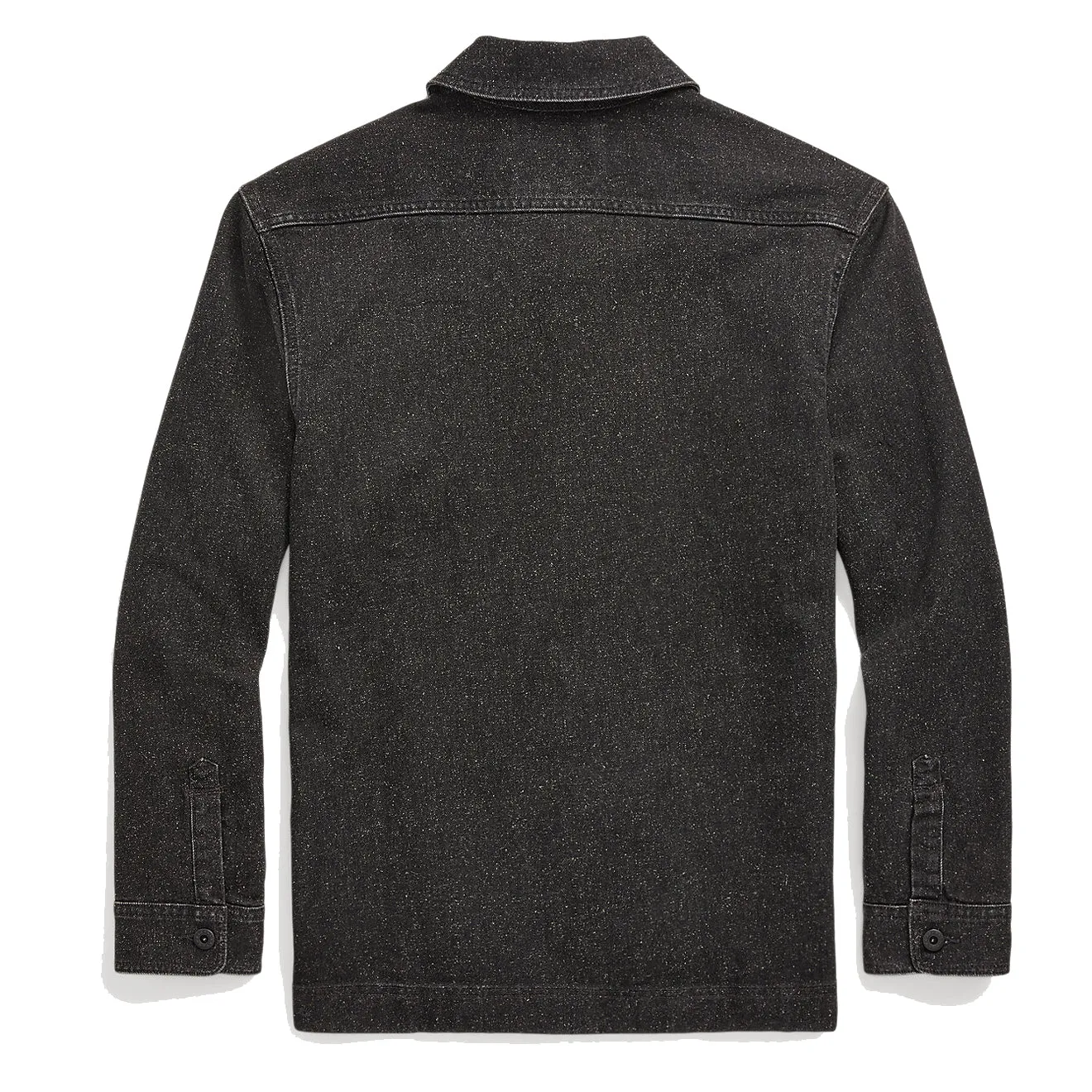 RRL von Ralph Lauren Jaspe Denim Hemdjacke Schwarz