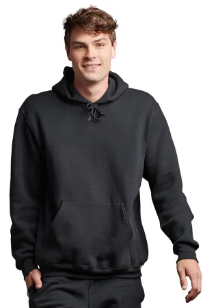 Russell Athletic Herren Dri-Power Feuchtigkeitstransportierende Kapuzenpullover Hoodie mit Beuteltasche - Schwarz