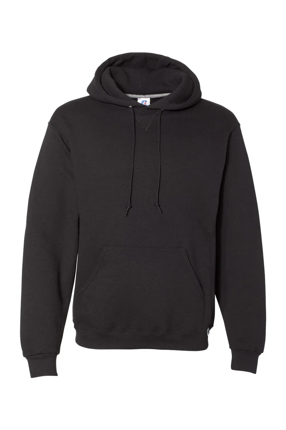 Russell Athletic Herren Dri-Power Feuchtigkeitstransportierende Kapuzenpullover Hoodie mit Beuteltasche - Schwarz
