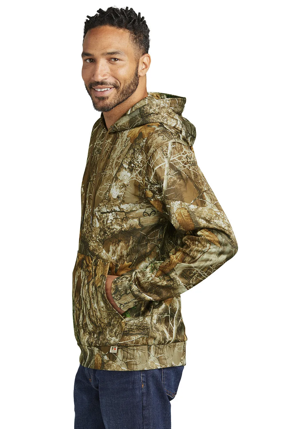 Russell Outdoors Herren Realtree Kapuzenpullover Hoodie mit Beuteltasche - Realtree Edge Tarnung