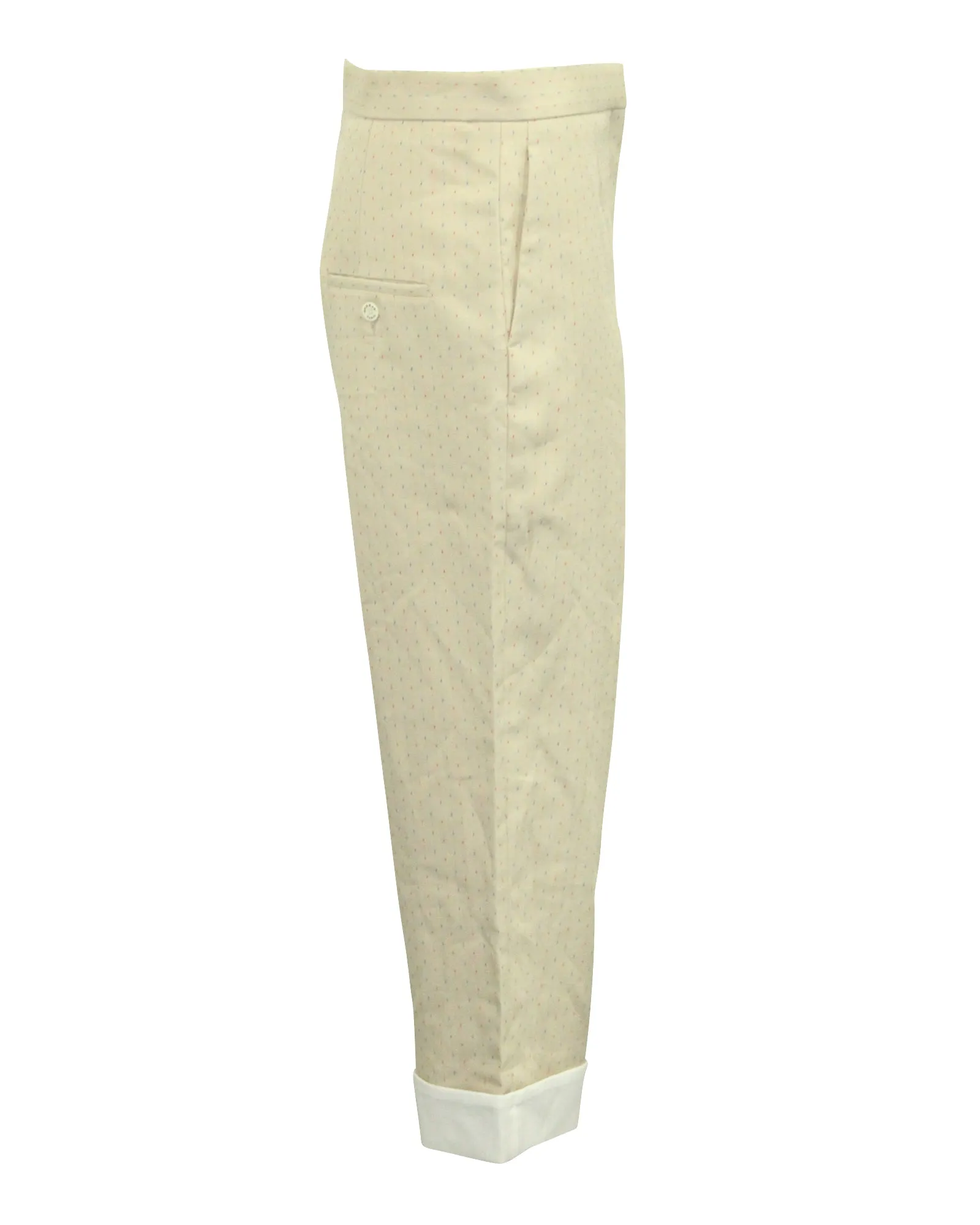 Sandro Paris Mikrodruck Cropped Weite Hose in Beige Polyester