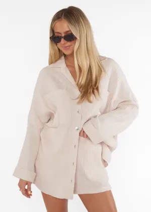Show Me Your Mumu Johns Button Down Hemd - Sand Gaze