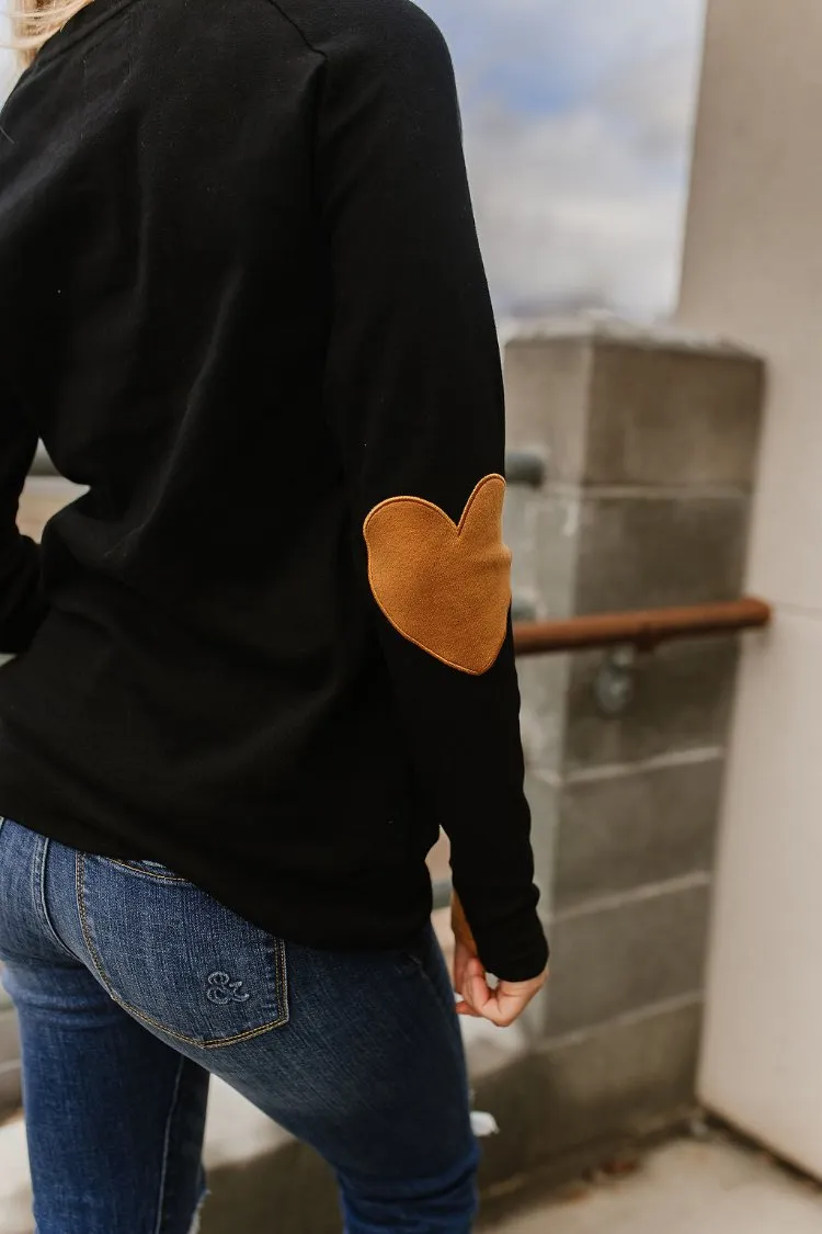 Seitlicher Reißverschluss Pullover Sweatshirt - Cross My Heart