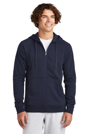 Sport-Tek Herren Drive Fleece Full-Zip Kapuzenpullover mit Taschen - Echt Marineblau