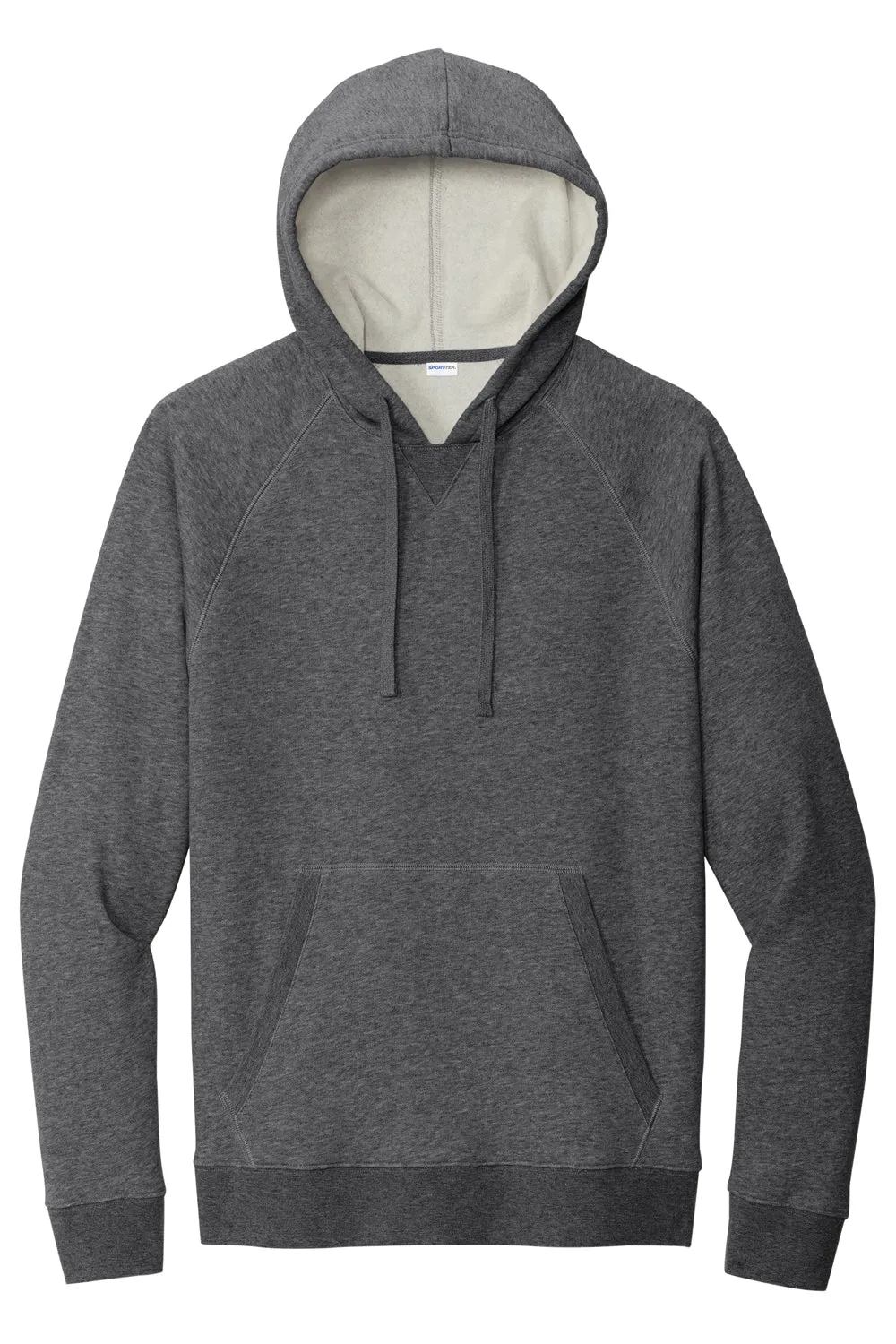 Sport-Tek Herren Drive Fleece Kapuzenpullover mit Kangaroo-Tasche - Heather Graphitgrau