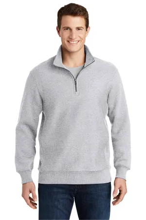 Sport-Tek Herren Fleece 1/4-Zip Sweatshirt - Heather Grau