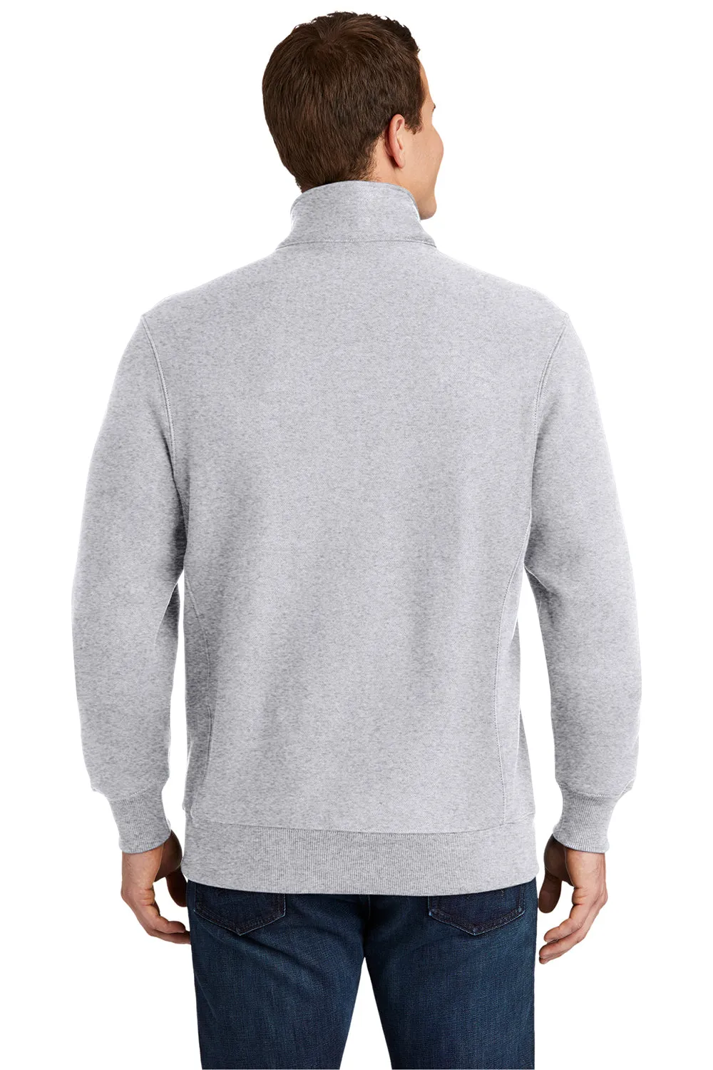 Sport-Tek Herren Fleece 1/4-Zip Sweatshirt - Heather Grau