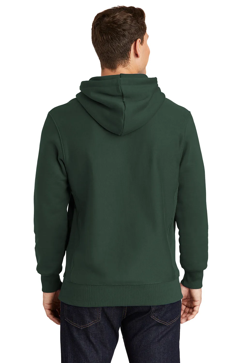 Sport-Tek Herren Fleece Kapuzenpullover mit Kangaroo-Tasche - Dunkelgrün