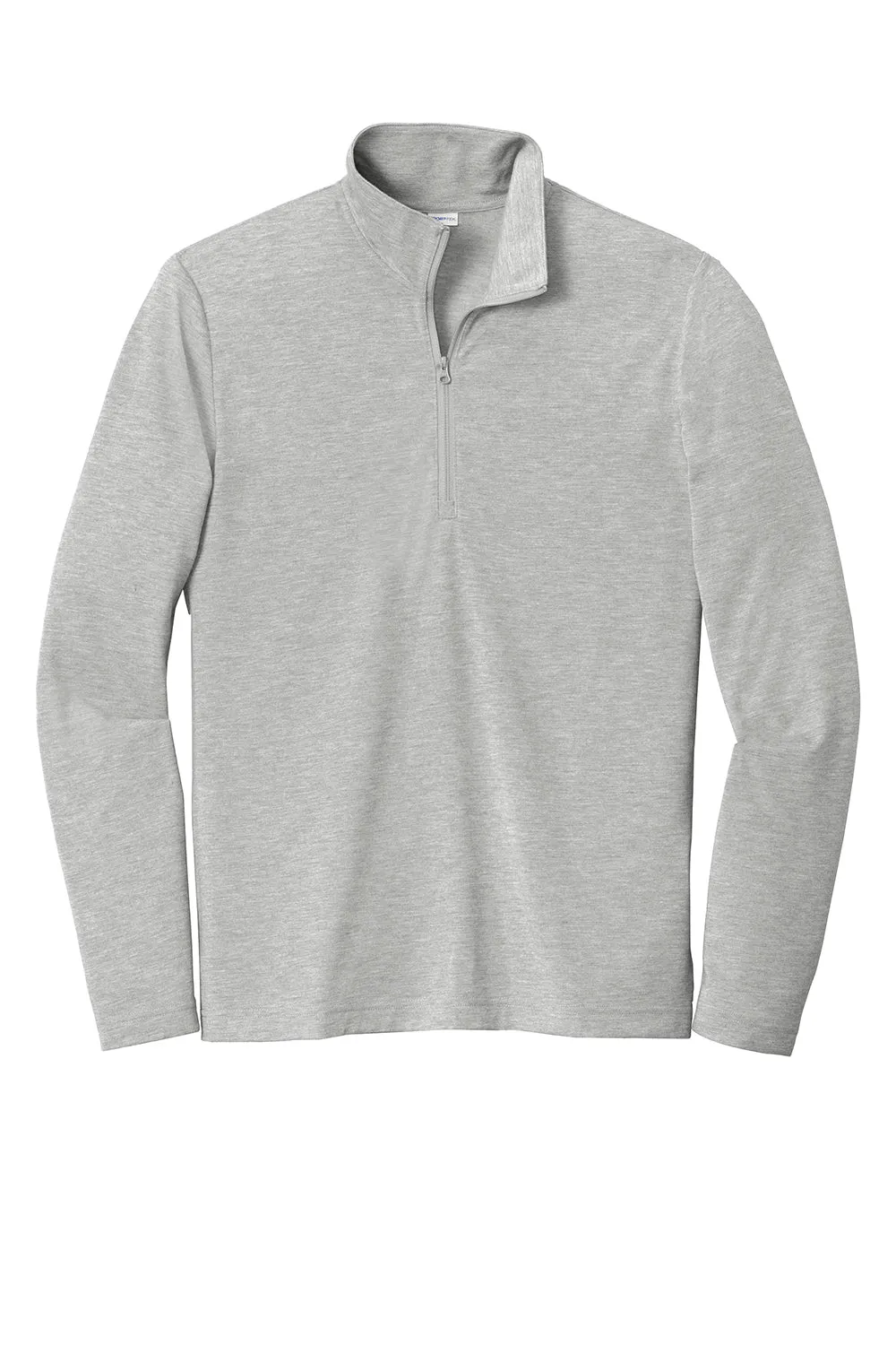 Sport-Tek Herren Feuchtigkeitstransportierendes 1/4-Zip Sweatshirt - Heather Hellgrau
