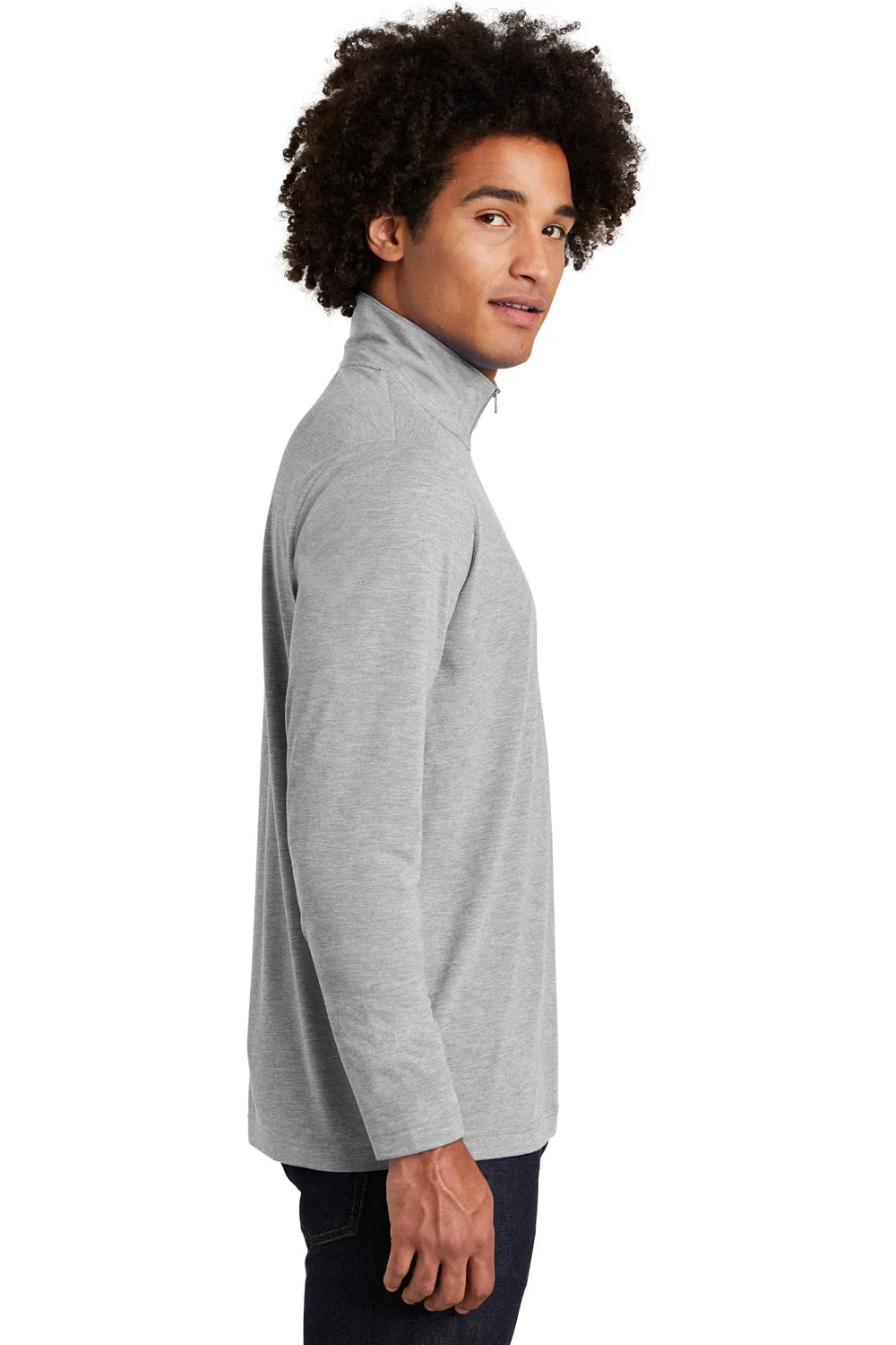 Sport-Tek Herren Feuchtigkeitstransportierendes 1/4-Zip Sweatshirt - Heather Hellgrau