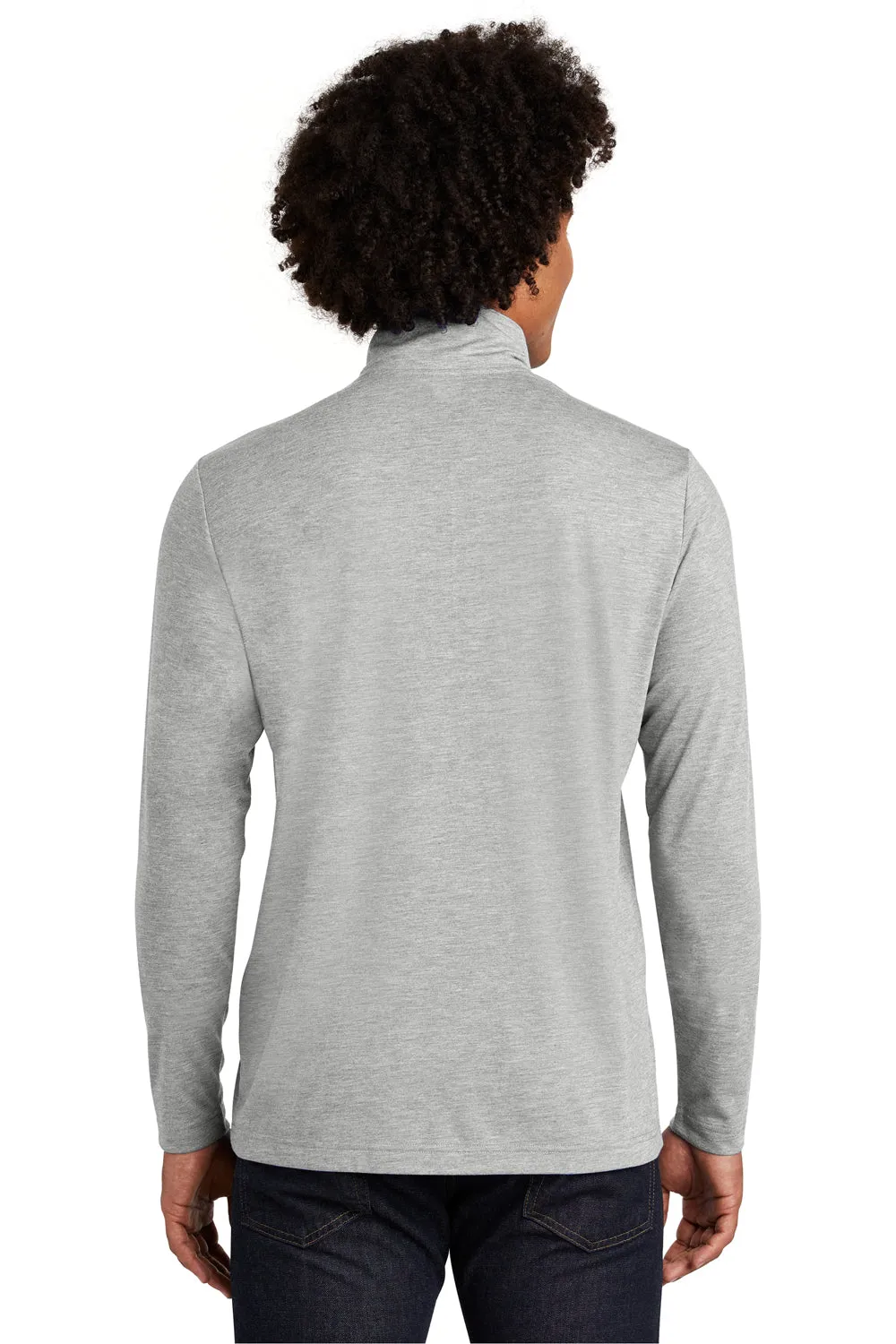 Sport-Tek Herren Feuchtigkeitstransportierendes 1/4-Zip Sweatshirt - Heather Hellgrau