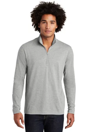 Sport-Tek Herren Feuchtigkeitstransportierendes 1/4-Zip Sweatshirt - Heather Hellgrau