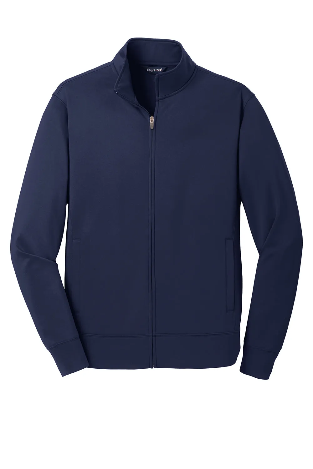 Sport-Tek Herren Sport-Wick Feuchtigkeitstransport Fleece Full-Zip Sweatshirt mit Taschen - Marineblau