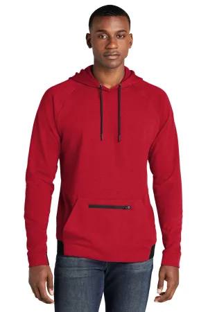 Sport-Tek Herren Strive PosiCharge Kapuzenpullover mit Kangaroo-Tasche - Tiefrot
